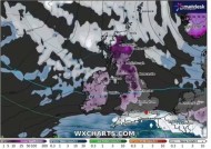 英国降雪地图显示，48小时极地风暴袭击英国，但有两个地区幸免于难